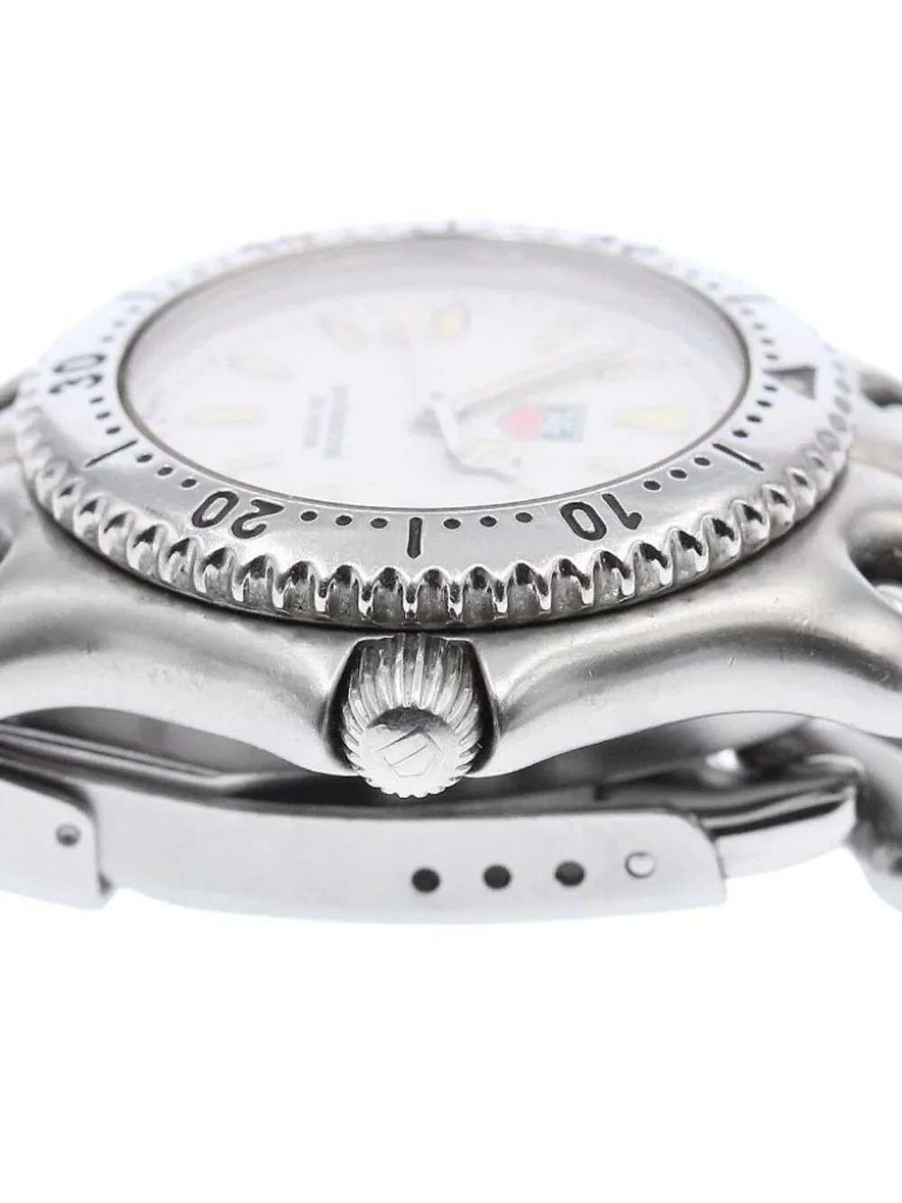 TAG HEUER S/el S99.015 Date white Dial Quartz Ladies Watch_970030